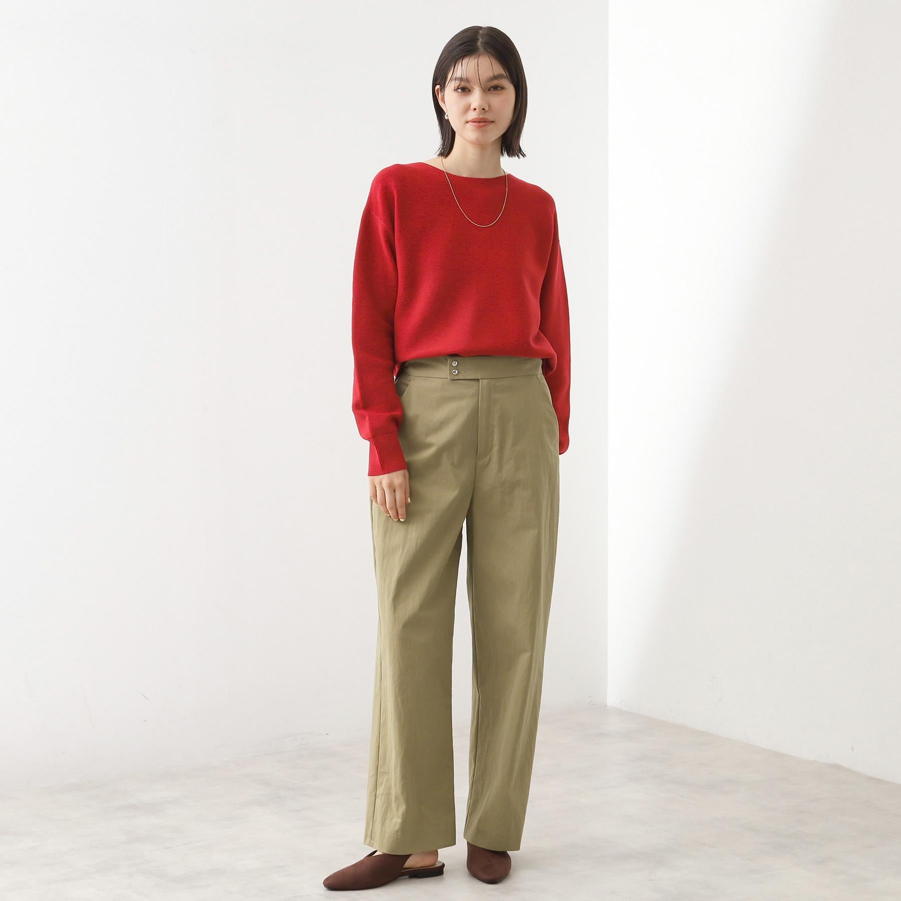 ザ ショップ ティーケー  (ウィメン) THE SHOP TK(Women) 【S-XLサイズ/WEB限定カラー】選べる7色ガーターニット/毛玉になりにくい/体型カバー/洗濯機OK/蓄熱性 （ブルー(091)） ブルー(091)