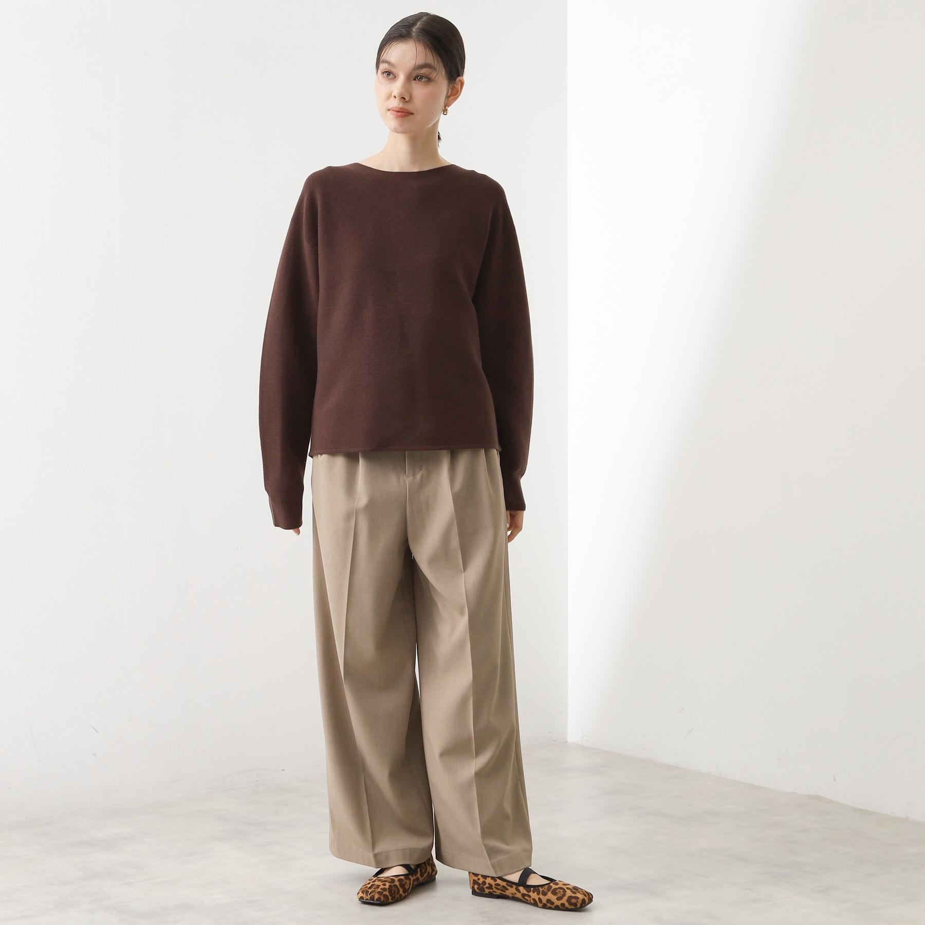 ザ ショップ ティーケー  (ウィメン) THE SHOP TK(Women) 【S-XLサイズ/WEB限定カラー】選べる7色ガーターニット/毛玉になりにくい/体型カバー/洗濯機OK/蓄熱性 （ブルー(091)） ブルー(091)