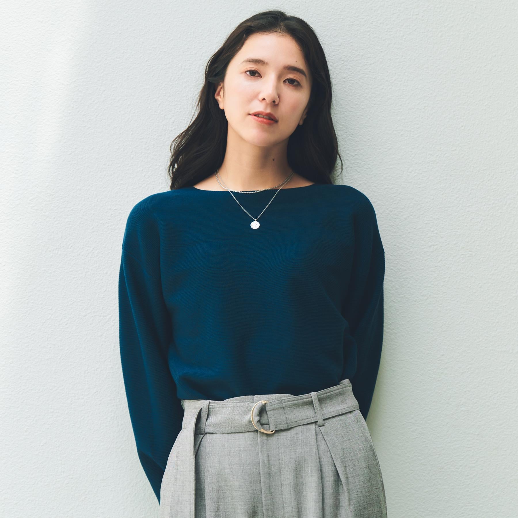 ザ ショップ ティーケー  (ウィメン) THE SHOP TK(Women) 【S-XLサイズ/WEB限定カラー】選べる7色ガーターニット/毛玉になりにくい/体型カバー/洗濯機OK/蓄熱性 （ブルーグリーン/WEB限定(997)） ブルーグリーン/WEB限定(997)