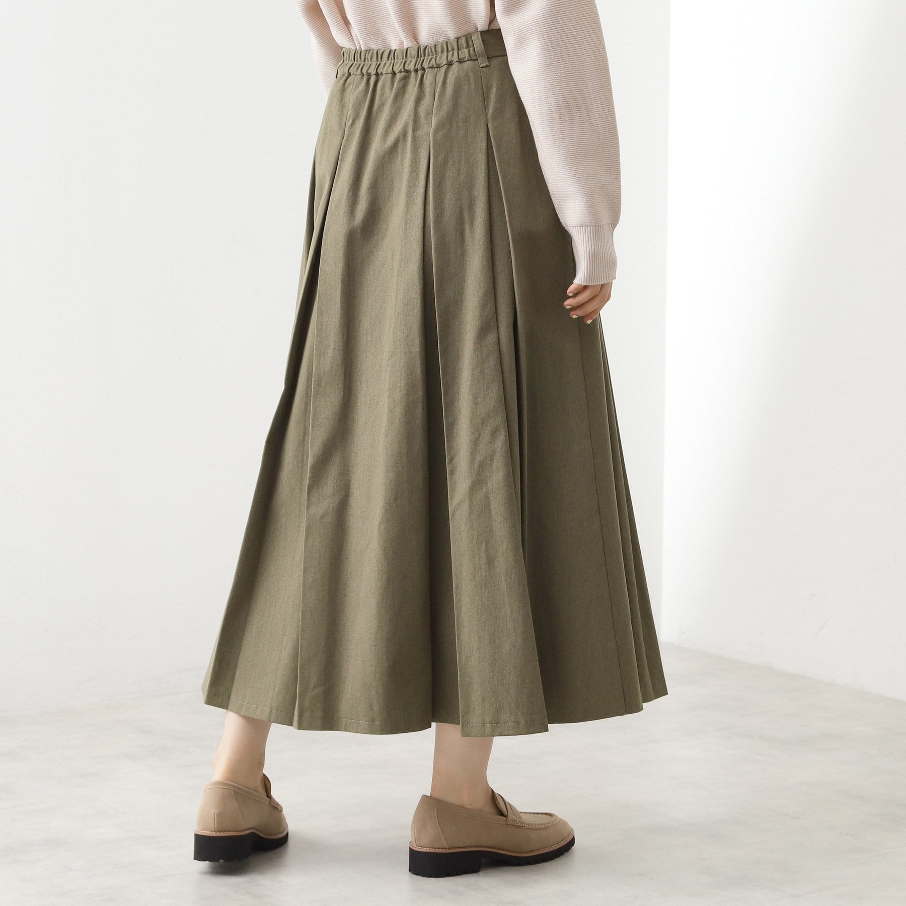 ザ ショップ ティーケー  (ウィメン) THE SHOP TK(Women) フラップタックスカート （グレージュ(050)） グレージュ(050)