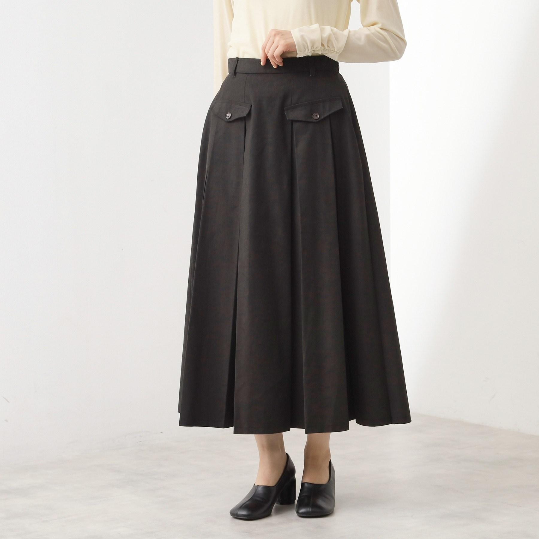 ザ ショップ ティーケー  (ウィメン) THE SHOP TK(Women) フラップタックスカート （グレージュ(050)） グレージュ(050)