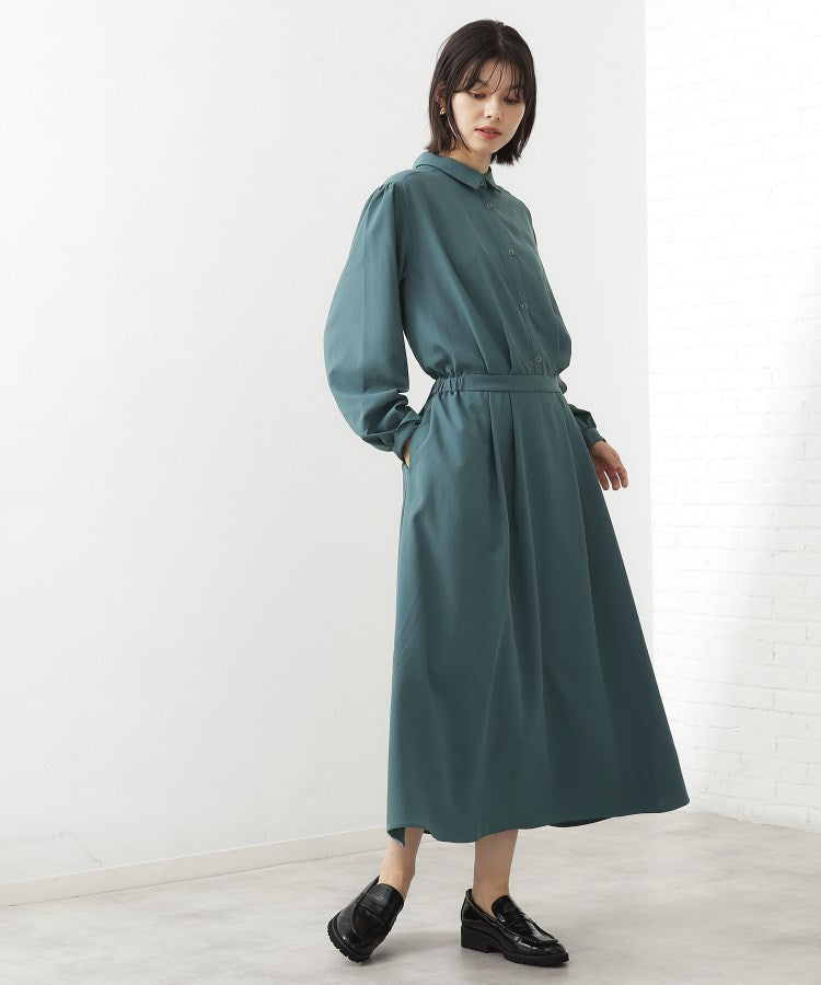 ザ ショップ ティーケー  (ウィメン) THE SHOP TK(Women) サップ襟付ワンピース （ブルー(092)） ブルー(092)