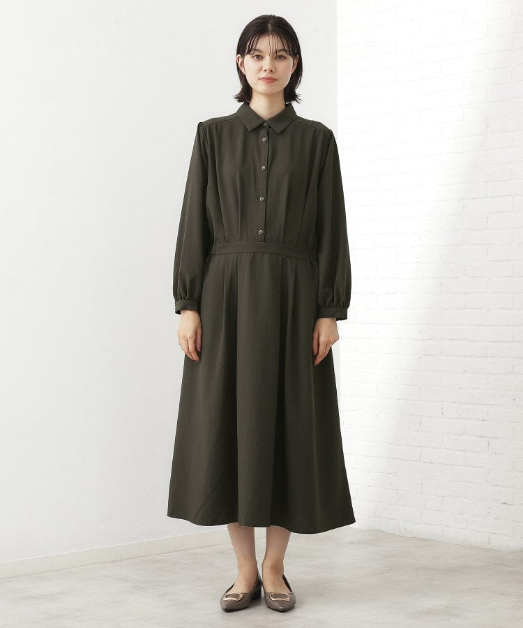 ザ ショップ ティーケー  (ウィメン) THE SHOP TK(Women) サップ襟付ワンピース （ブルー(092)） ブルー(092)