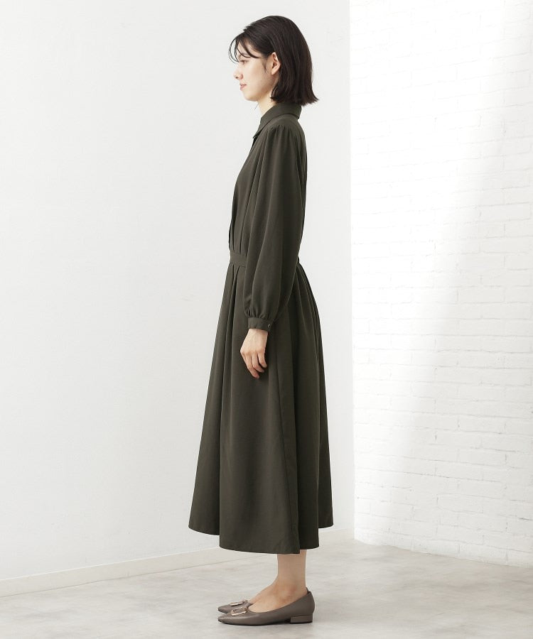 ザ ショップ ティーケー  (ウィメン) THE SHOP TK(Women) サップ襟付ワンピース （ブルー(092)） ブルー(092)