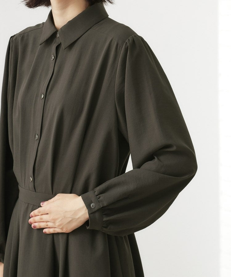 ザ ショップ ティーケー  (ウィメン) THE SHOP TK(Women) サップ襟付ワンピース （ブルー(092)） ブルー(092)