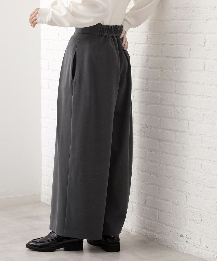 ザ ショップ ティーケー  (ウィメン) THE SHOP TK(Women) サス付きタックワイドパンツ （スミクロ(018)） スミクロ(018)