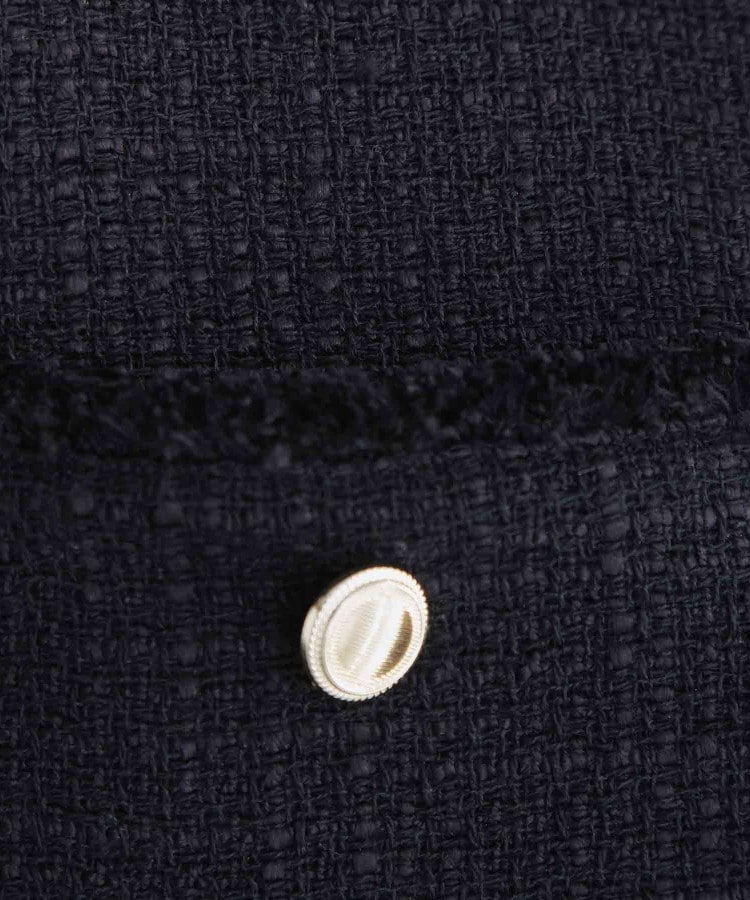 ザ ショップ ティーケー  (ウィメン) THE SHOP TK(Women) ツイードノーカラージャケット （ネイビー(094)） ネイビー(094)