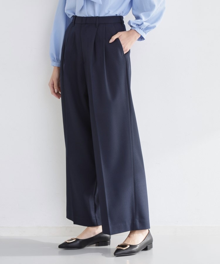 ザ ショップ ティーケー  (ウィメン) THE SHOP TK(Women) CAVIAN 2タックワイドパンツ （グレー(012)） グレー(012)
