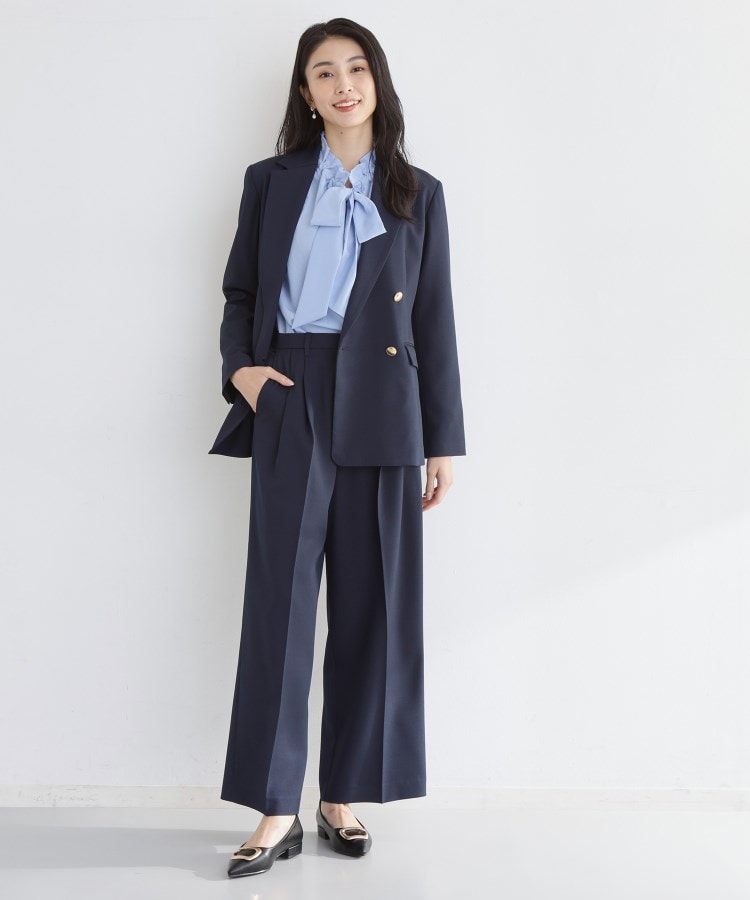 ザ ショップ ティーケー  (ウィメン) THE SHOP TK(Women) CAVIAN 2タックワイドパンツ （グレー(012)） グレー(012)