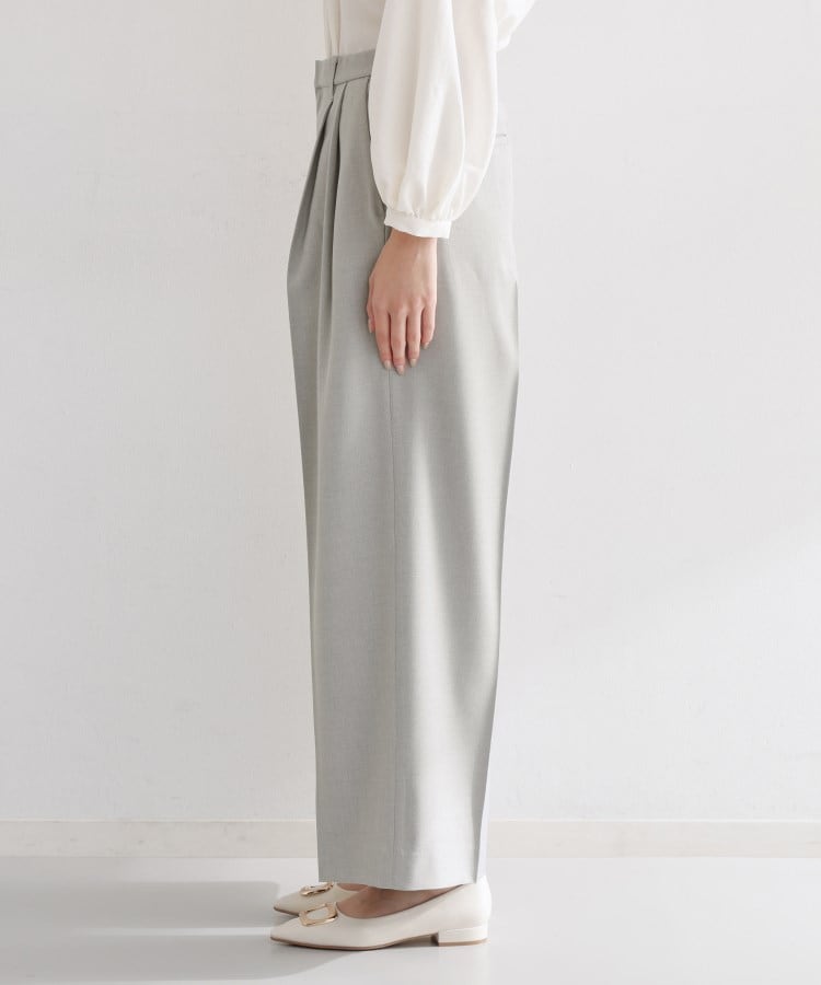 ザ ショップ ティーケー  (ウィメン) THE SHOP TK(Women) CAVIAN 2タックワイドパンツ （グレー(012)） グレー(012)