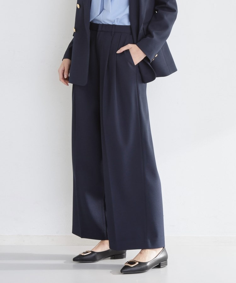 ザ ショップ ティーケー  (ウィメン) THE SHOP TK(Women) CAVIAN 2タックワイドパンツ （グレー(012)） グレー(012)