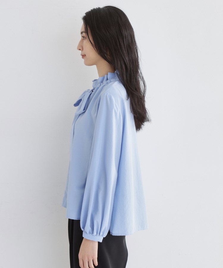 ザ ショップ ティーケー  (ウィメン) THE SHOP TK(Women) ギャザーリボンタイブラウス （ブルー(091)） ブルー(091)