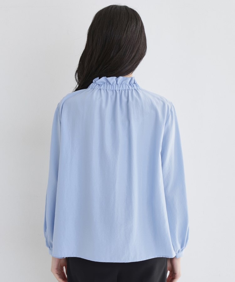 ザ ショップ ティーケー  (ウィメン) THE SHOP TK(Women) ギャザーリボンタイブラウス （ブルー(091)） ブルー(091)