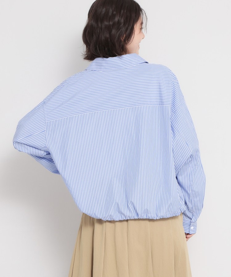 ザ ショップ ティーケー  (ウィメン) THE SHOP TK(Women) ショート丈シャツブルゾン （ブルー(391)） ブルー(391)
