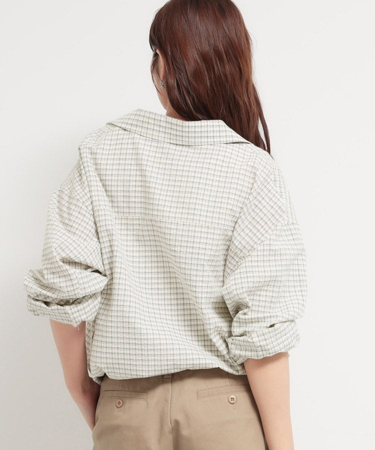 ザ ショップ ティーケー  (ウィメン) THE SHOP TK(Women) ショート丈シャツブルゾン （ブルー(391)） ブルー(391)