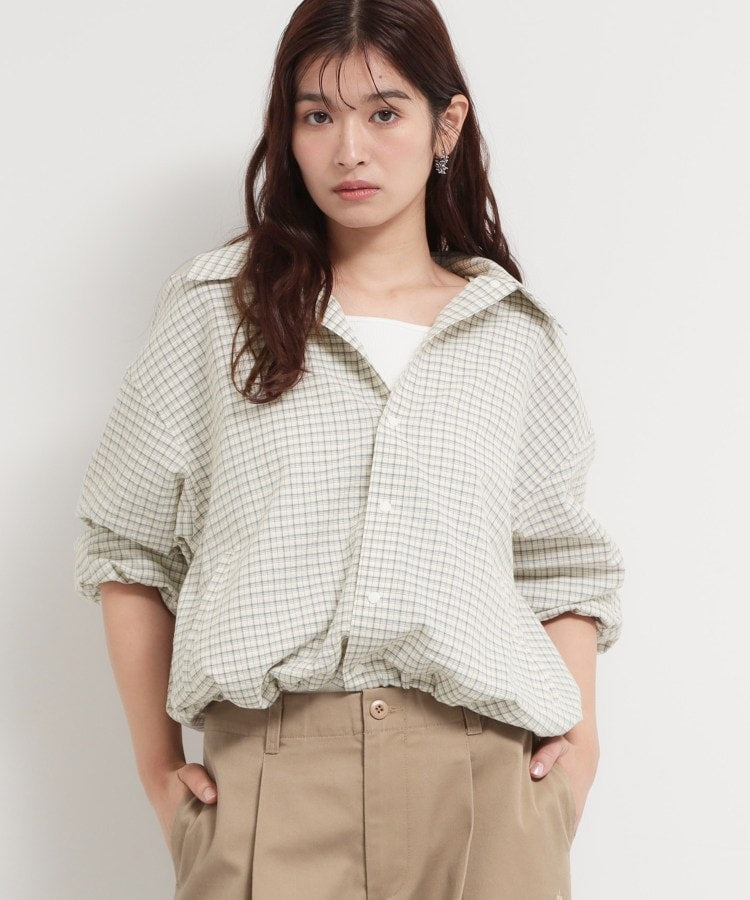 ザ ショップ ティーケー  (ウィメン) THE SHOP TK(Women) ショート丈シャツブルゾン （ベージュ(252)） ベージュ(252)