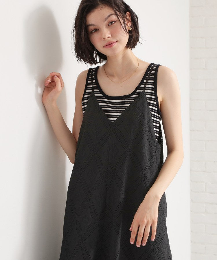 ザ ショップ ティーケー  (ウィメン) THE SHOP TK(Women) レースキャミワンピース （ブラック(019)） ブラック(019)