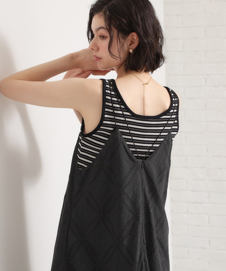 ザ ショップ ティーケー  (ウィメン) THE SHOP TK(Women) レースキャミワンピース （ブラック(019)） ブラック(019)