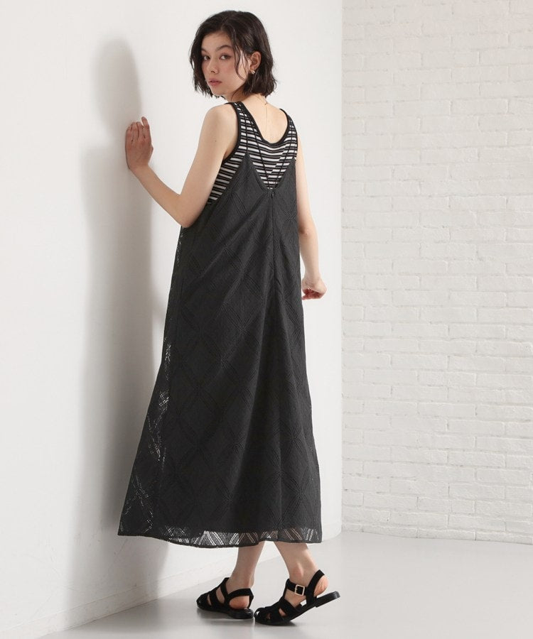 ザ ショップ ティーケー  (ウィメン) THE SHOP TK(Women) レースキャミワンピース （ブラック(019)） ブラック(019)