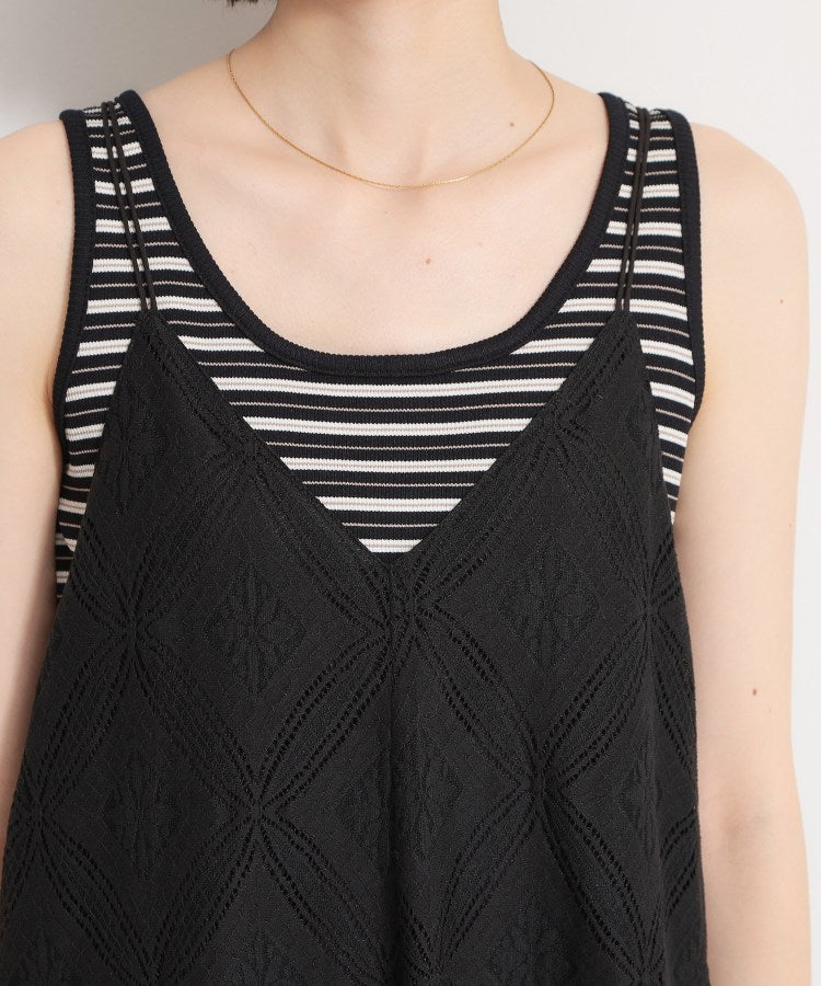 ザ ショップ ティーケー  (ウィメン) THE SHOP TK(Women) レースキャミワンピース （ブラック(019)） ブラック(019)
