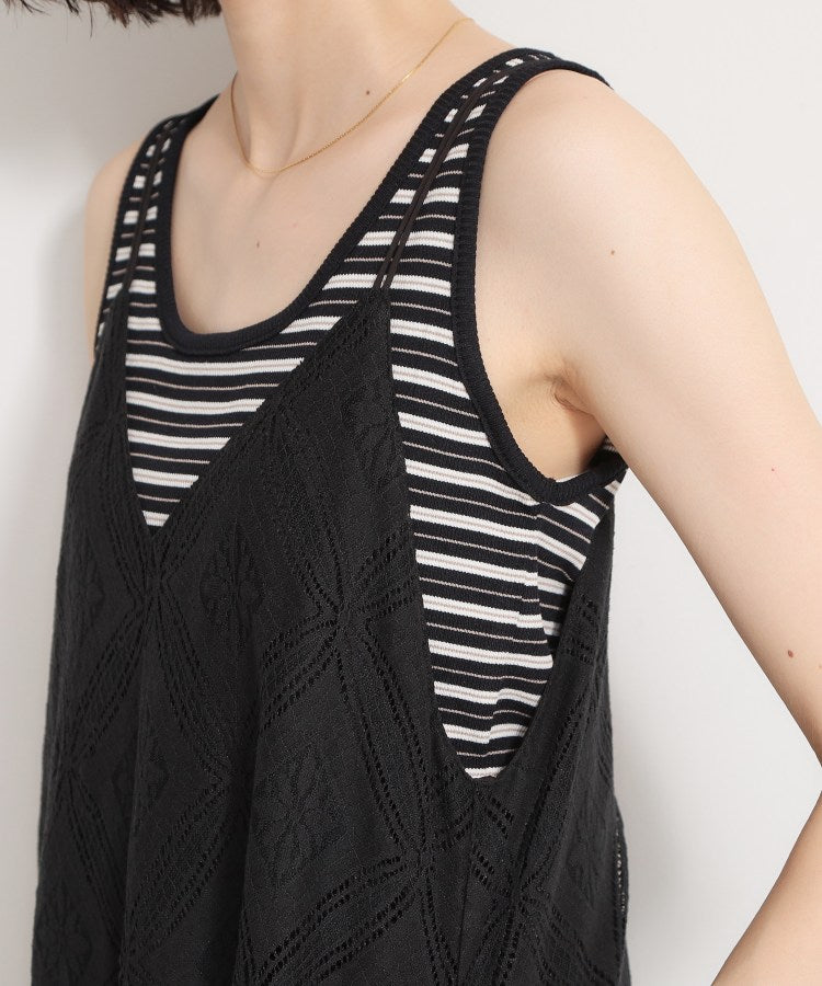 ザ ショップ ティーケー  (ウィメン) THE SHOP TK(Women) レースキャミワンピース （ブラック(019)） ブラック(019)