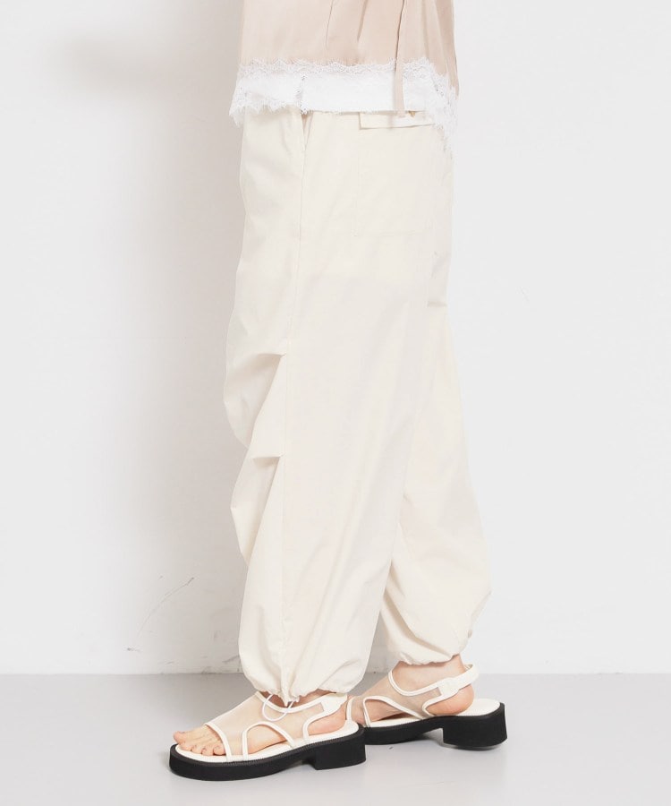 ザ ショップ ティーケー  (ウィメン) THE SHOP TK(Women) 裾ドロスワークパンツ （アイボリー(004)） アイボリー(004)