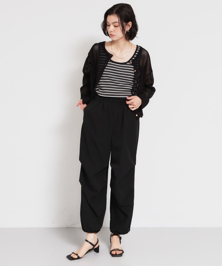 ザ ショップ ティーケー  (ウィメン) THE SHOP TK(Women) 裾ドロスワークパンツ （アイボリー(004)） アイボリー(004)