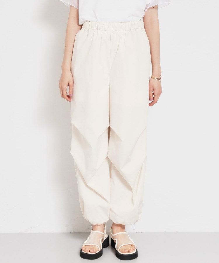 ザ ショップ ティーケー  (ウィメン) THE SHOP TK(Women) 裾ドロスワークパンツ （アイボリー(004)） アイボリー(004)