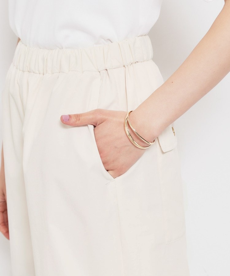 ザ ショップ ティーケー  (ウィメン) THE SHOP TK(Women) 裾ドロスワークパンツ （アイボリー(004)） アイボリー(004)