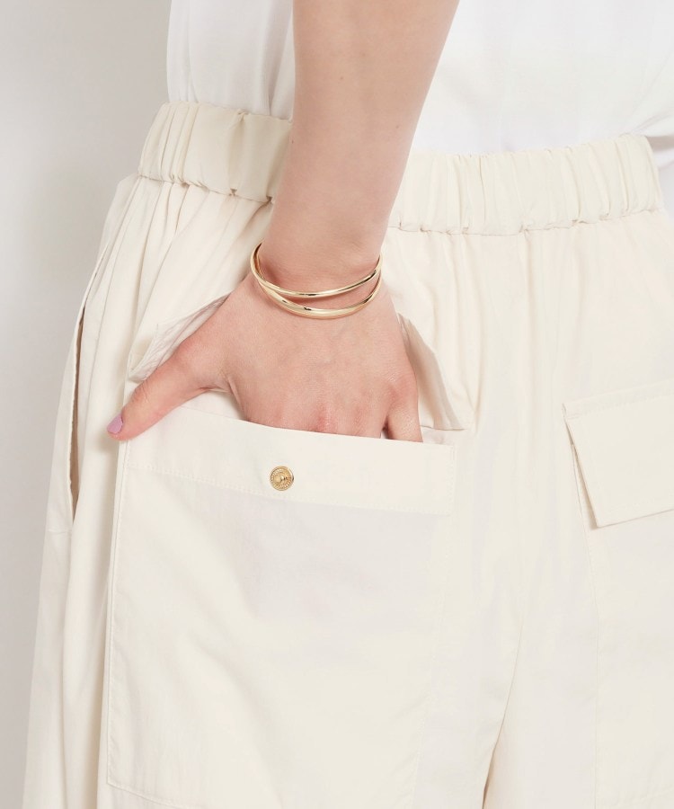 ザ ショップ ティーケー  (ウィメン) THE SHOP TK(Women) 裾ドロスワークパンツ （アイボリー(004)） アイボリー(004)