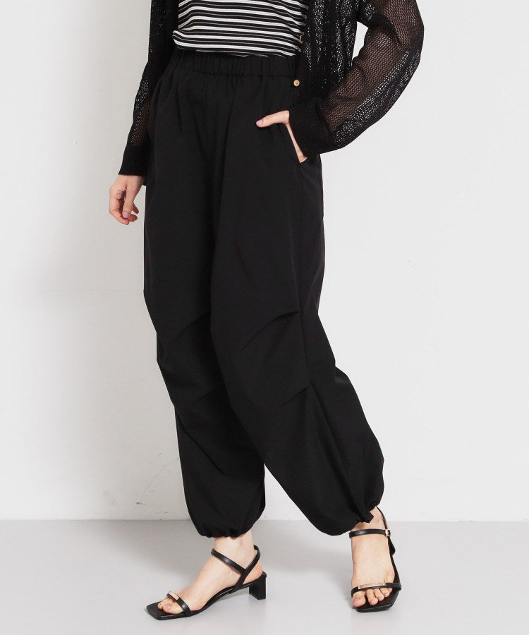 ザ ショップ ティーケー  (ウィメン) THE SHOP TK(Women) 裾ドロスワークパンツ （ブラック(019)） ブラック(019)