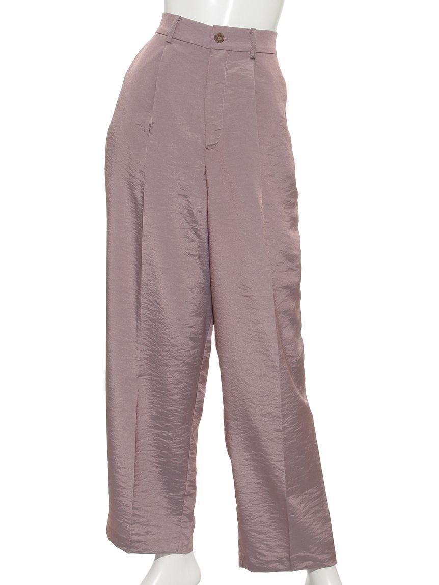 ザ ショップ ティーケー  (ウィメン) THE SHOP TK(Women) シャンブレータックワイドテーパード （ライトパープル） ライトパープル