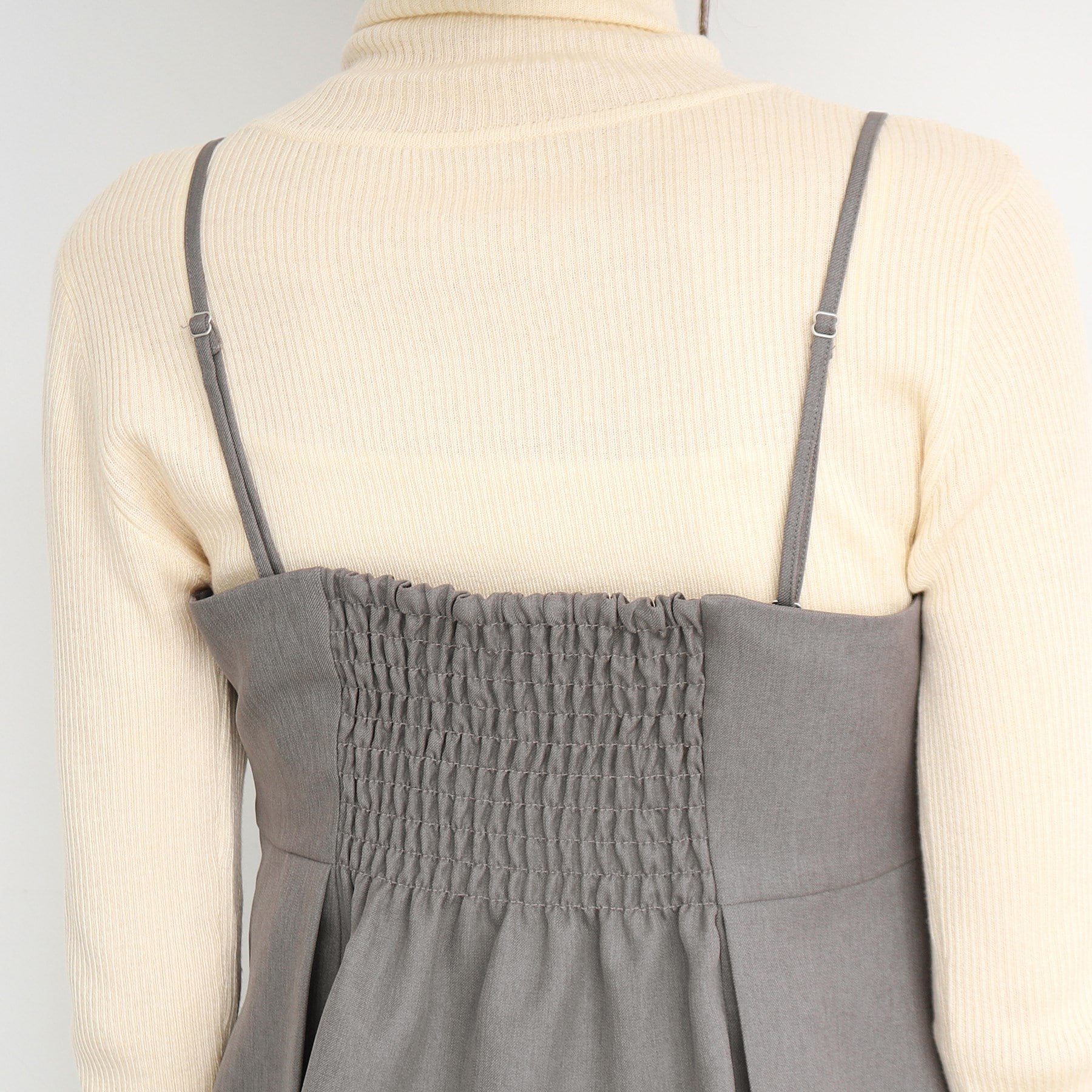 ザ ショップ ティーケー  (ウィメン) THE SHOP TK(Women) パウダリーツイルビスチェ （チャコールグレー(014)） チャコールグレー(014)
