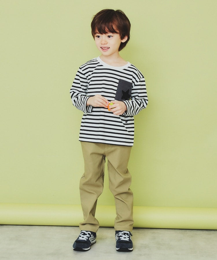 ザ ショップ ティーケー (キッズ) THE SHOP TK(Kids) 【100ー160】のびーるストレートパンツ （ブラック(219)） ブラック(219)
