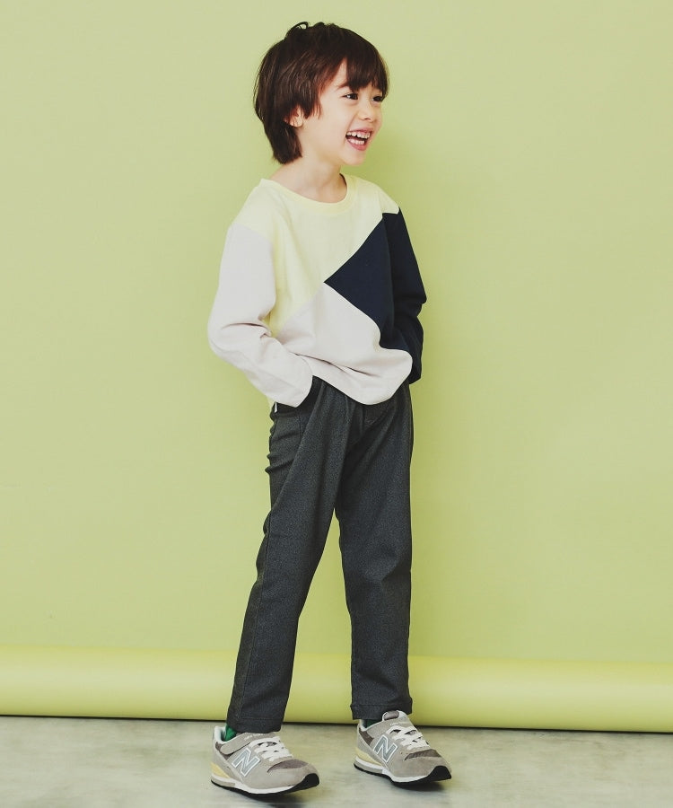 ザ ショップ ティーケー (キッズ) THE SHOP TK(Kids) 【100ー160】のびーるストレートパンツ （ブラック(219)） ブラック(219)