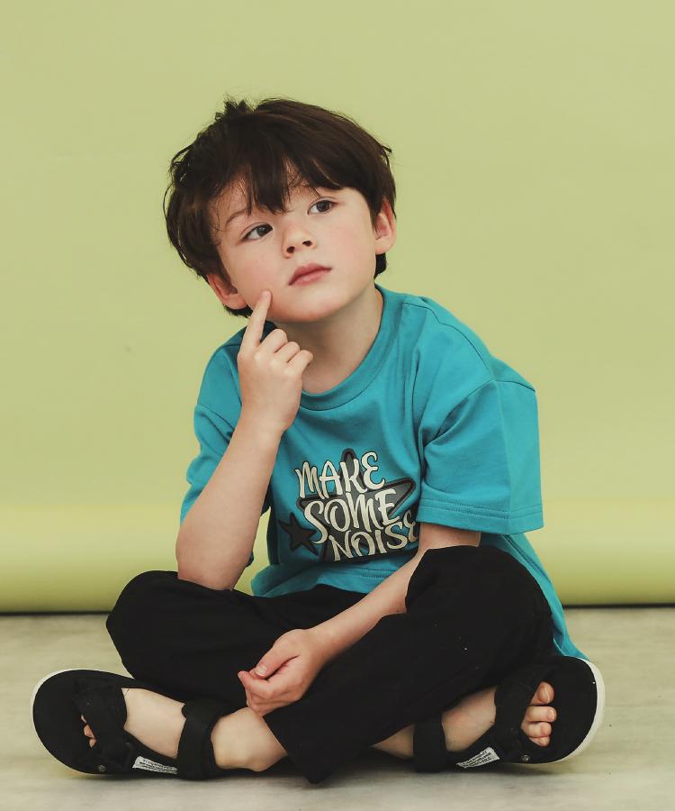 ザ ショップ ティーケー (キッズ) THE SHOP TK(Kids) 【100ー160】のびーるストレートパンツ （ブラック(219)） ブラック(219)