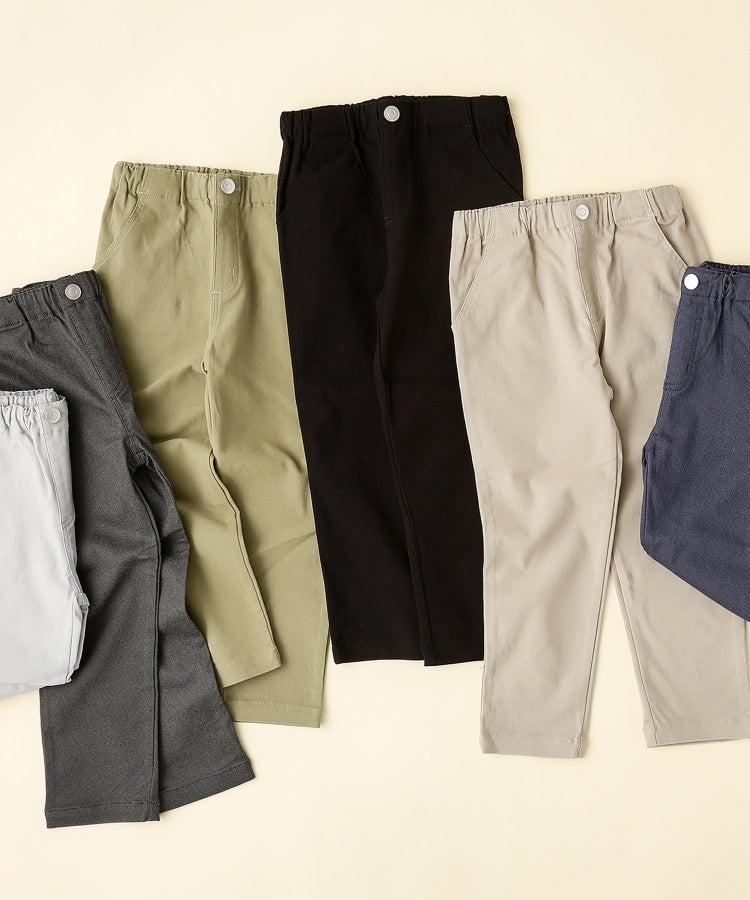 ザ ショップ ティーケー (キッズ) THE SHOP TK(Kids) 【100ー160】のびーるストレートパンツ （ブラック(219)） ブラック(219)