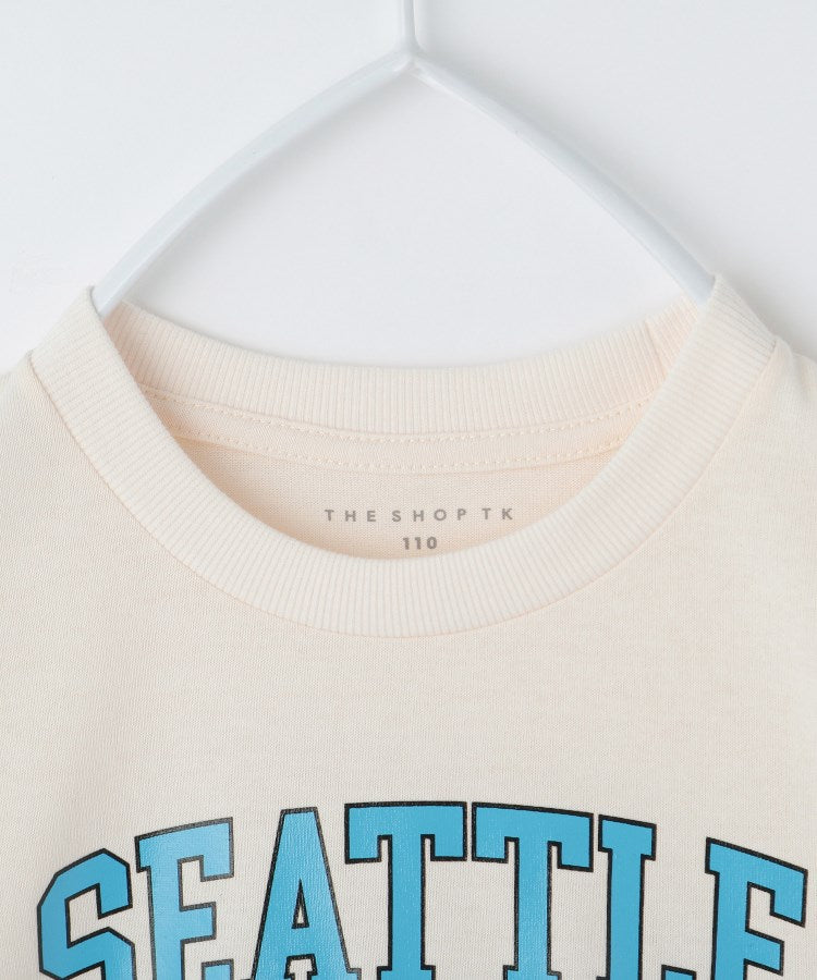 ザ ショップ ティーケー (キッズ) THE SHOP TK(Kids) 【110ー160】カレッジTシャツ （スミクロ(018)） スミクロ(018)