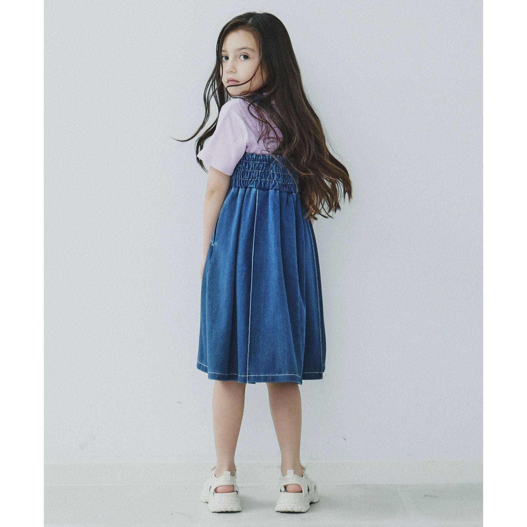 ザ ショップ ティーケー  THE SHOP TK 【100ー150】デニムジャンスカワンピース