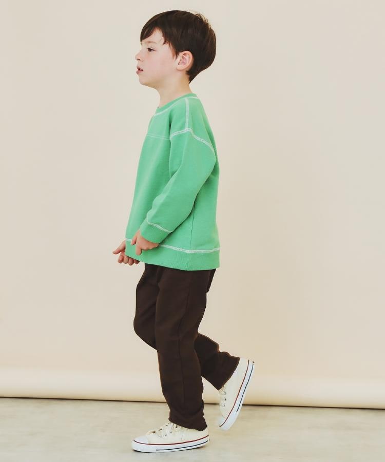 ザ ショップ ティーケー (キッズ) THE SHOP TK(Kids) 【110-160】カラーロック裏毛プルオーバー （グリーン(022)） グリーン(022)