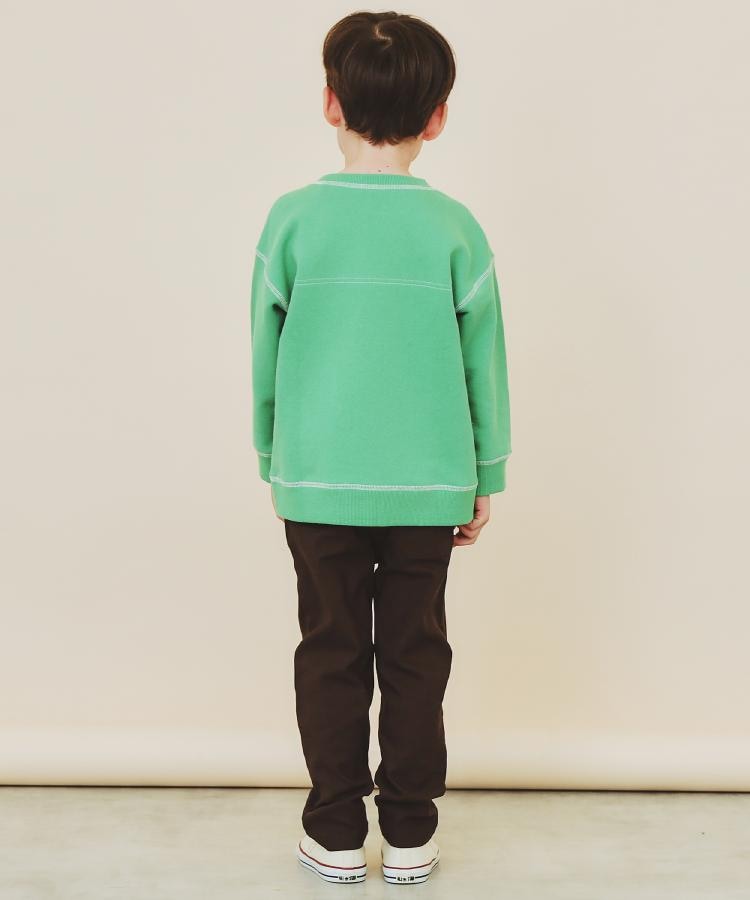 ザ ショップ ティーケー (キッズ) THE SHOP TK(Kids) 【110-160】カラーロック裏毛プルオーバー （グリーン(022)） グリーン(022)