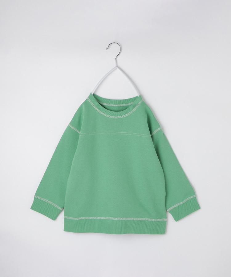 ザ ショップ ティーケー (キッズ) THE SHOP TK(Kids) 【110-160】カラーロック裏毛プルオーバー （グリーン(022)） グリーン(022)