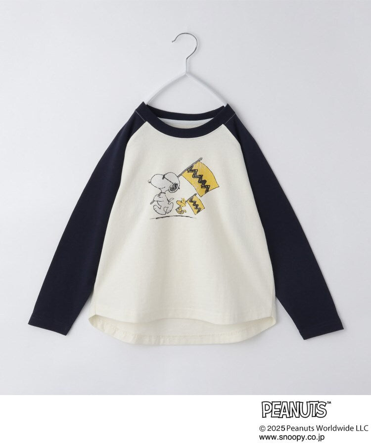 ザ ショップ ティーケー (キッズ) THE SHOP TK(Kids) PEANUTS ラグランTシャツ （ネイビー(594)） ネイビー(594)
