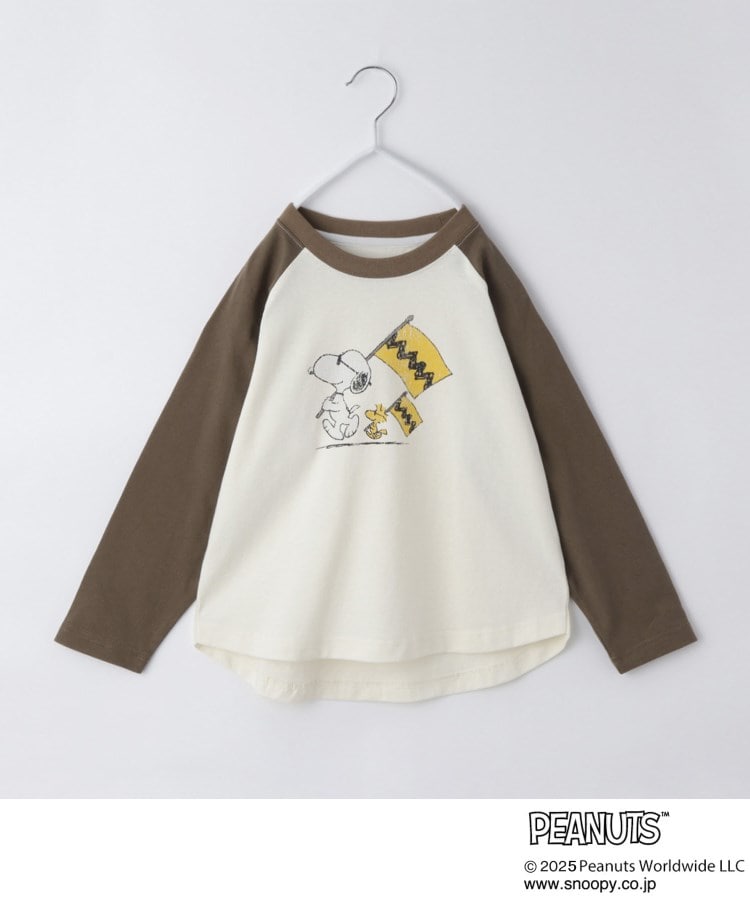 ザ ショップ ティーケー (キッズ) THE SHOP TK(Kids) PEANUTS ラグランTシャツ （ネイビー(594)） ネイビー(594)