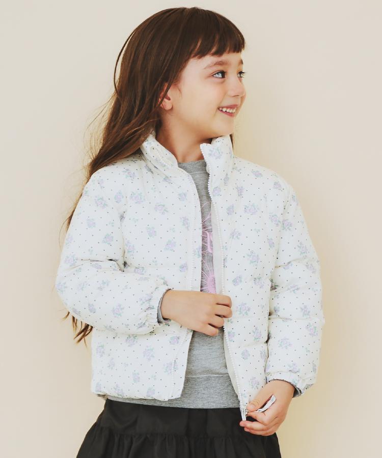 ザ ショップ ティーケー (キッズ) THE SHOP TK(Kids) 【110-160】スタンドネック中綿ブルゾン （チャコールグレー(014)） チャコールグレー(014)