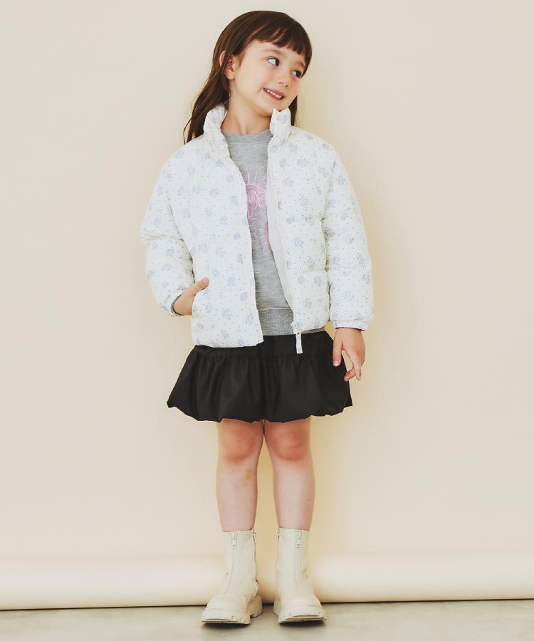 ザ ショップ ティーケー (キッズ) THE SHOP TK(Kids) 【110-160】スタンドネック中綿ブルゾン （チャコールグレー(014)） チャコールグレー(014)