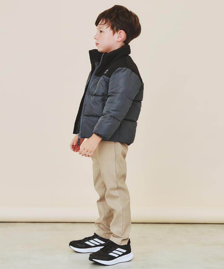 ザ ショップ ティーケー (キッズ) THE SHOP TK(Kids) 【110-160】スタンドネック中綿ブルゾン （チャコールグレー(014)） チャコールグレー(014)