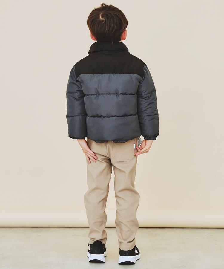 ザ ショップ ティーケー (キッズ) THE SHOP TK(Kids) 【110-160】スタンドネック中綿ブルゾン （チャコールグレー(014)） チャコールグレー(014)