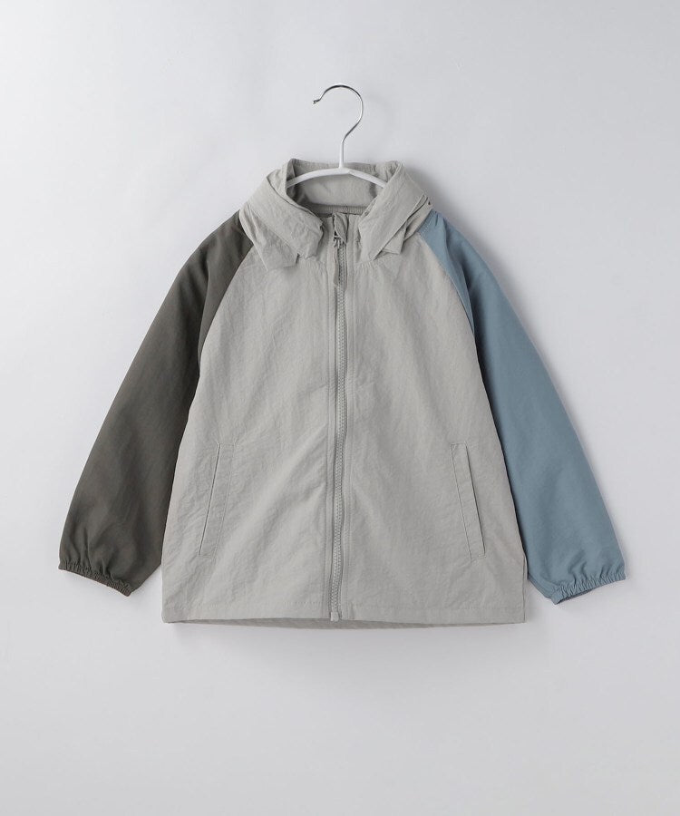 ザ ショップ ティーケー (キッズ) THE SHOP TK(Kids) 【110ー160】配色ナイロンブルゾン （ライトグレー(511)） ライトグレー(511)