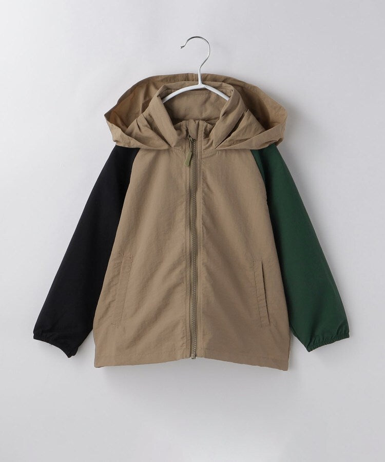 ザ ショップ ティーケー (キッズ) THE SHOP TK(Kids) 【110ー160】配色ナイロンブルゾン （ライトグレー(511)） ライトグレー(511)